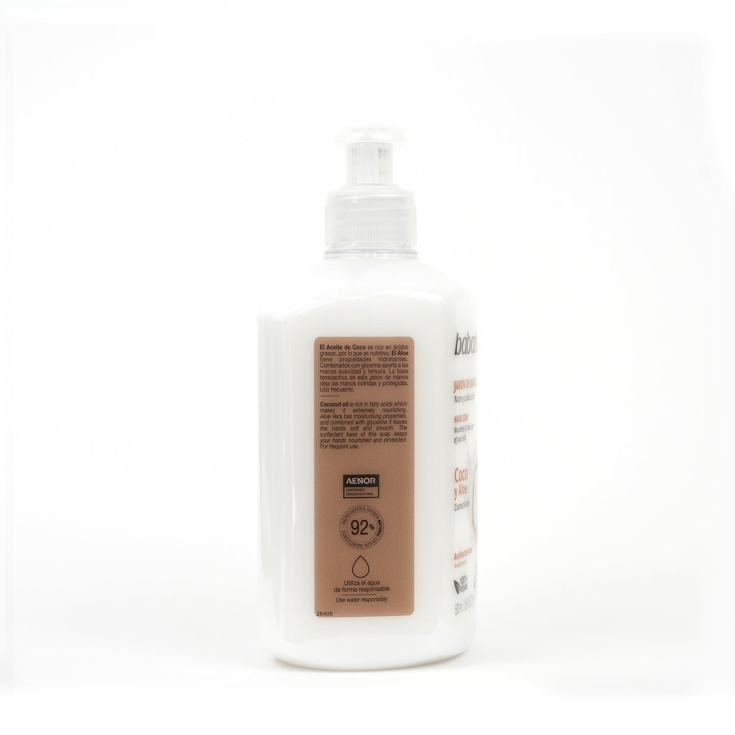 JABÓN DE MANOS DE COCO