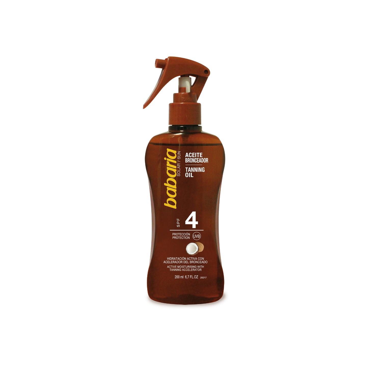 ACEITE SOLAR BRONCEADOR COCO SPF4