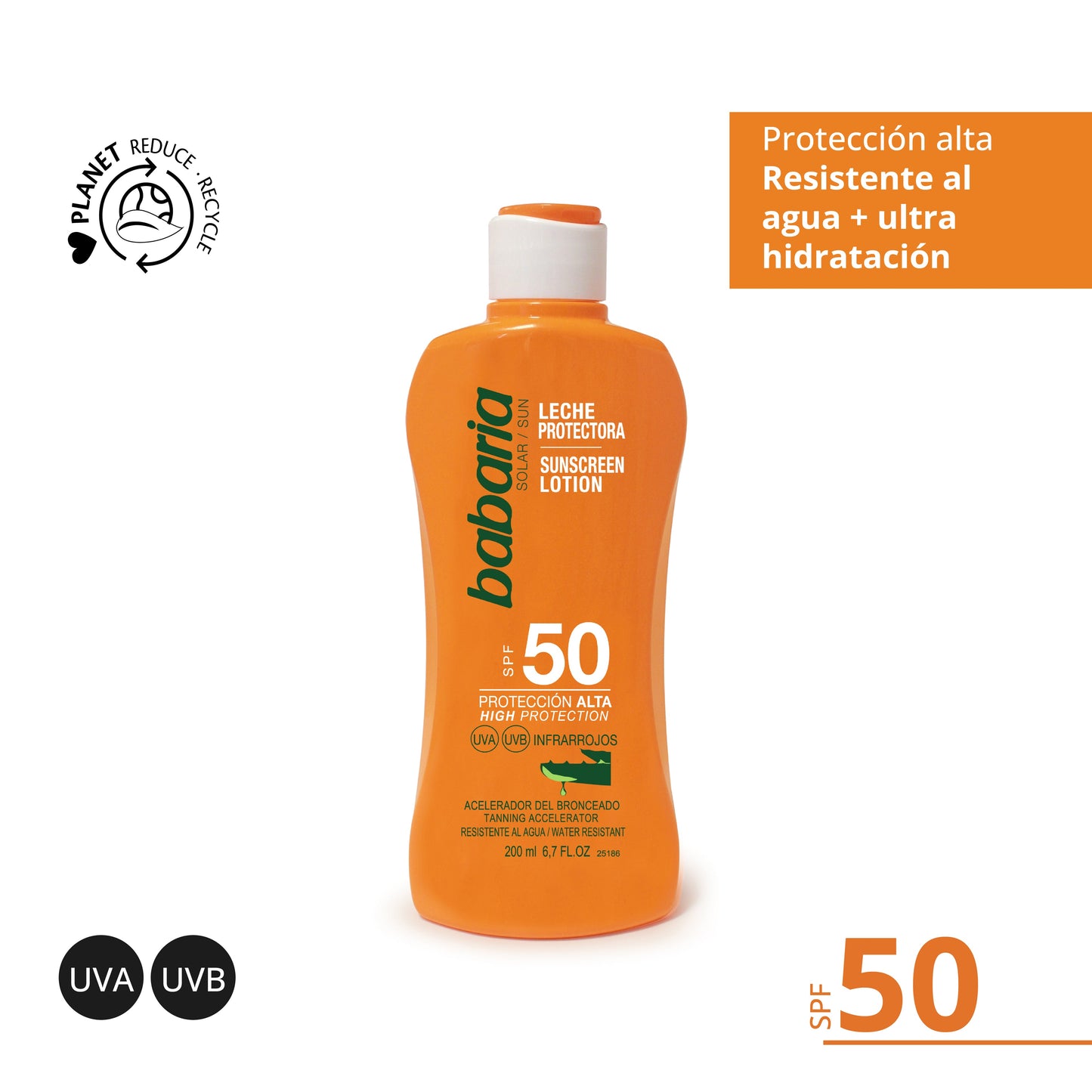 LECHE PROTECTORA ALOE SPF50 200 ML