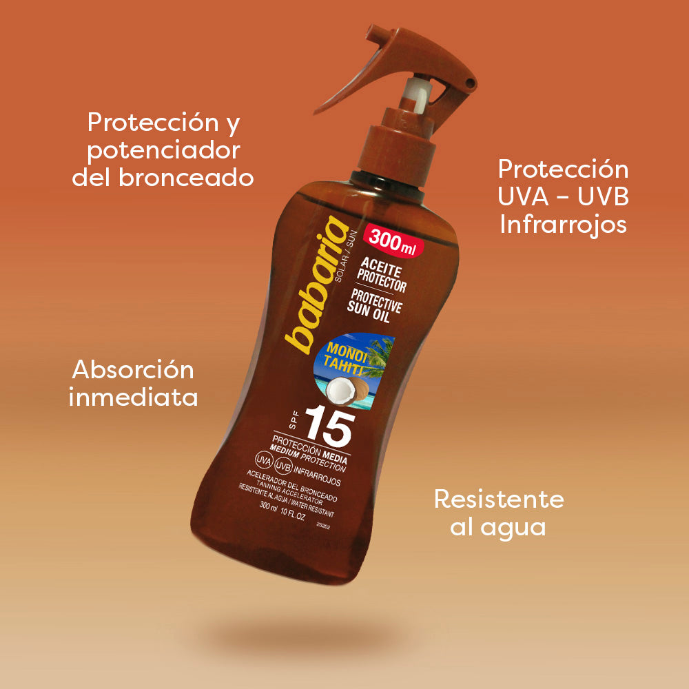 Aceite Solar SPF15 X 300 ML