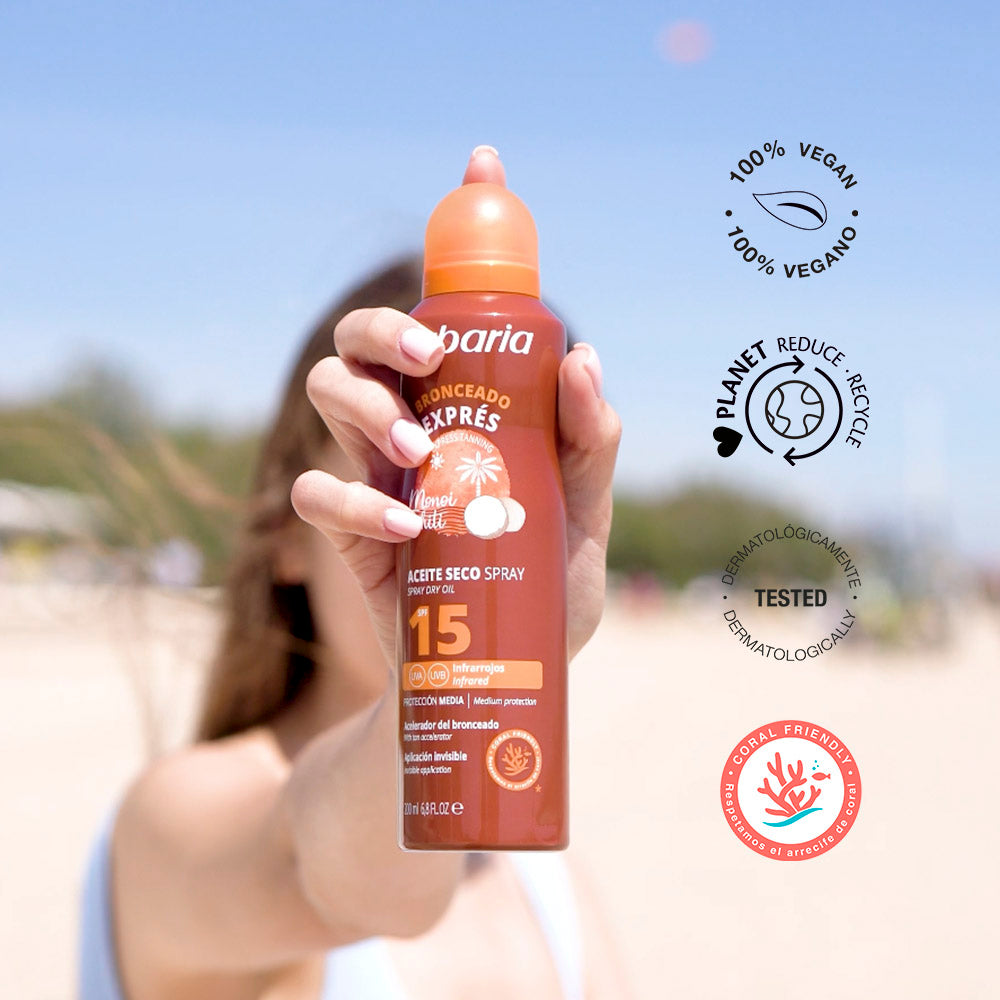 Aceite Solar Seco SPF15 Spray X 200 ML