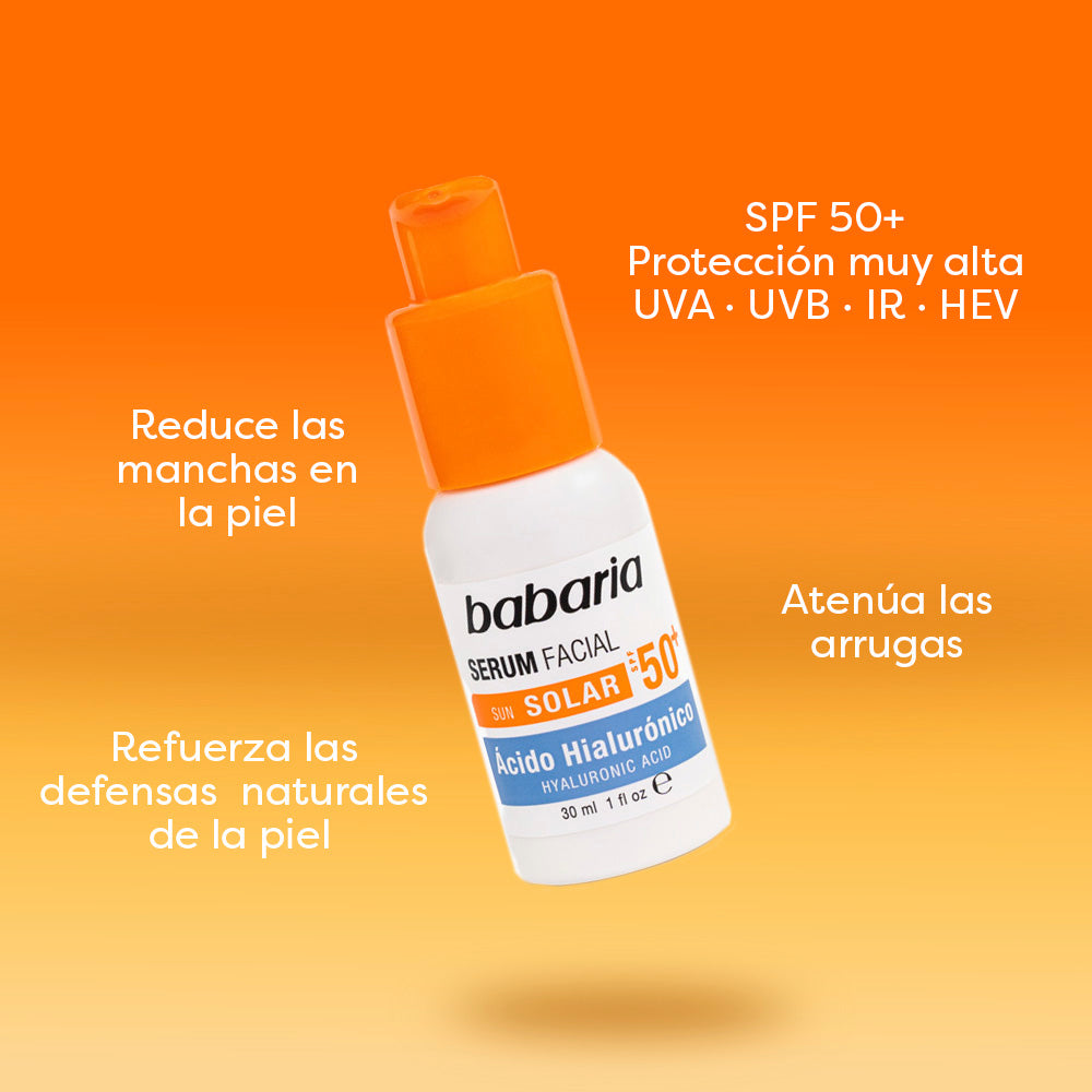 Serum Facial Solar Acido Hialuronico SPF50 x 30ml