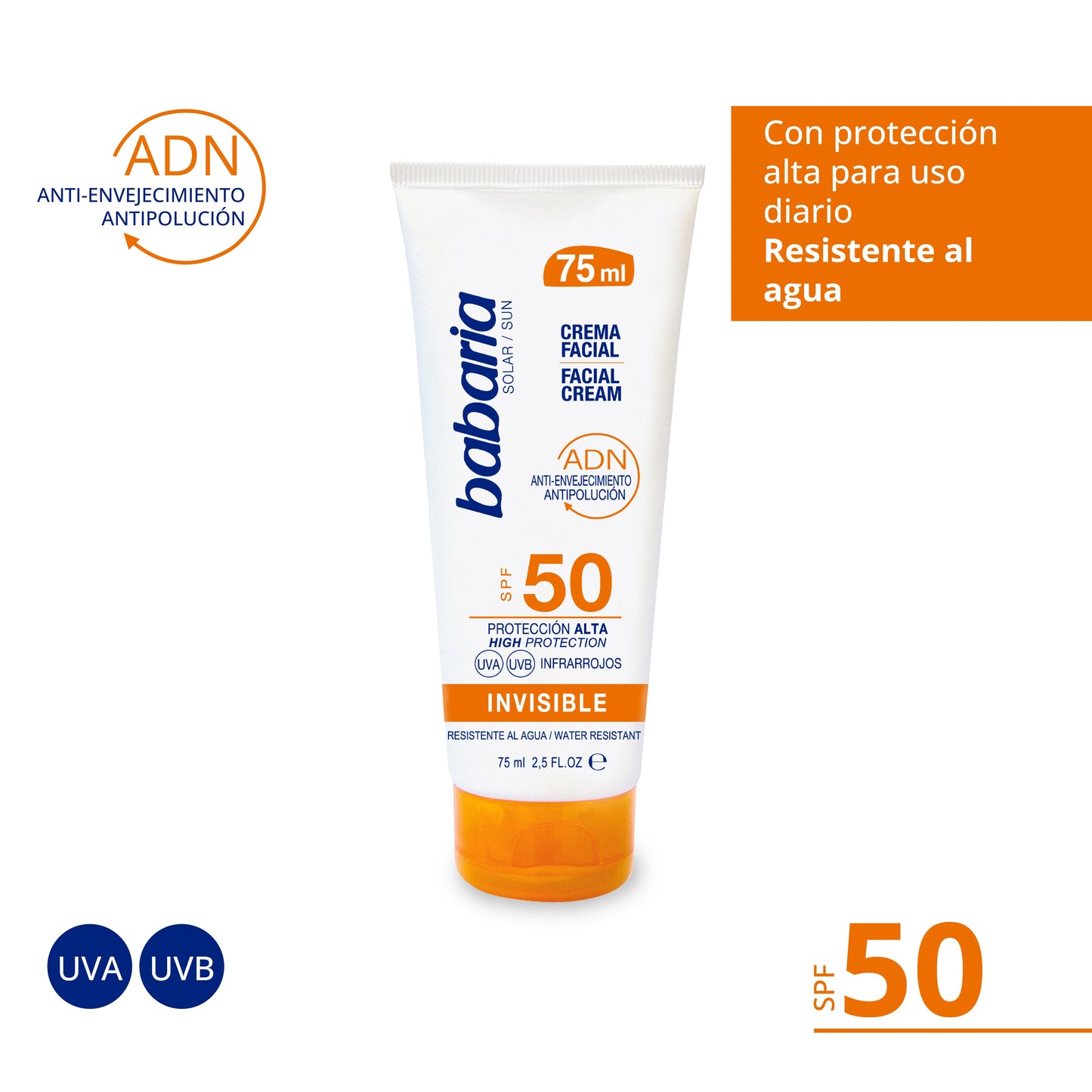 CREMA FACIAL SOLAR INVISIBLE SPF50